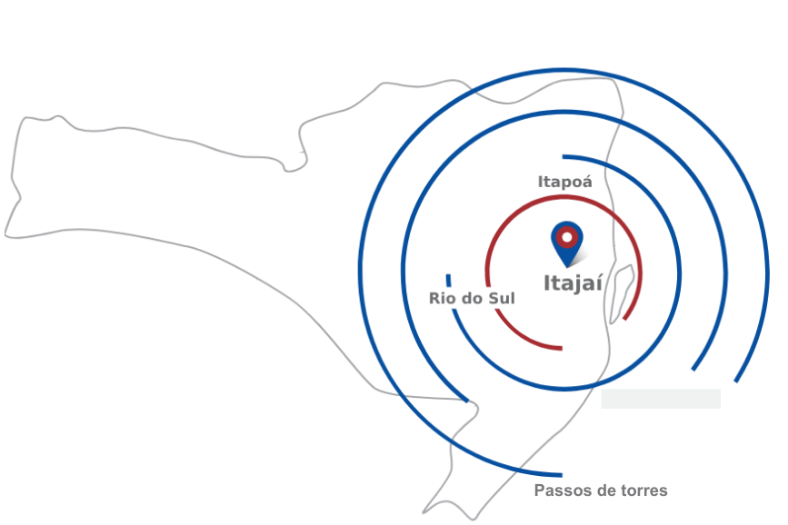Mapa atendimento